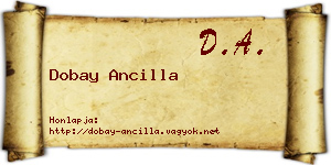 Dobay Ancilla névjegykártya